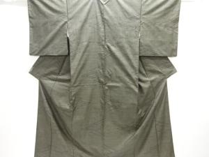 松皮菱模様織出し本場泥大島紬着物（5マルキ）